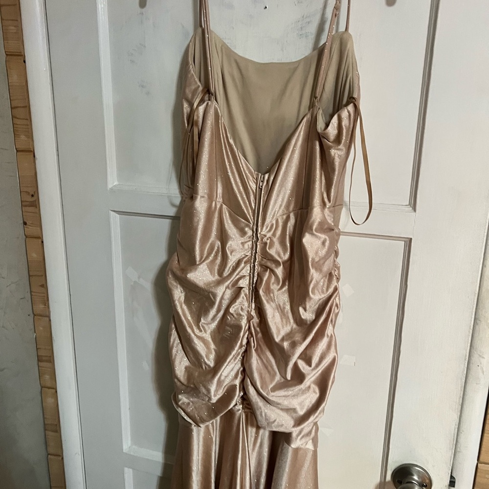 Champagne sparkly gown - Picture 4 of 7